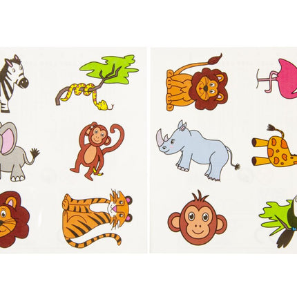 Wild Animal Tattoo Sheet
