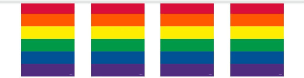 Rainbow Gay Pride 10m Rectangular Bunting