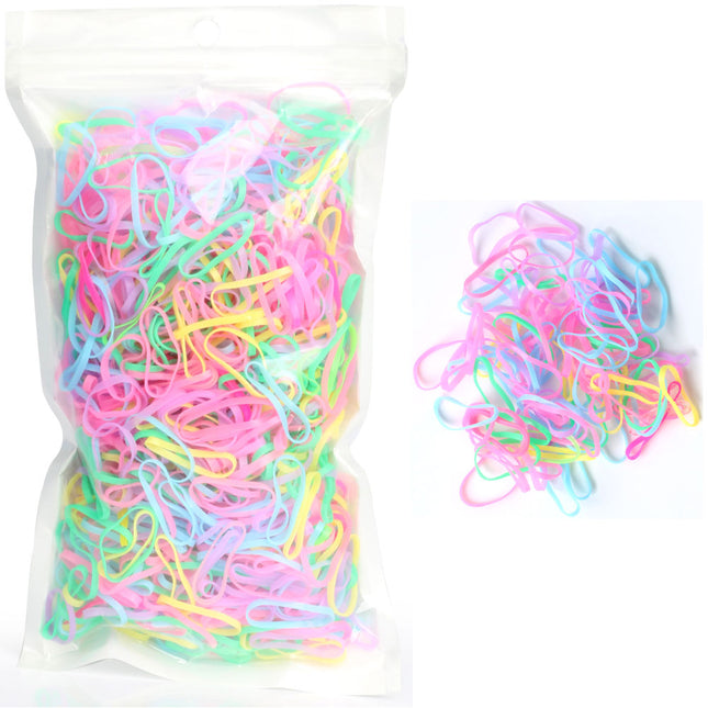 1000 Pastel Coloured Elastic Bands