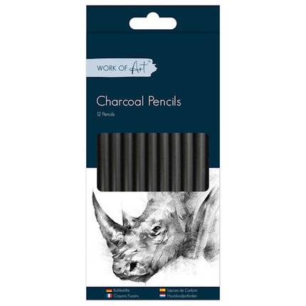 12 Charcoal Pencils