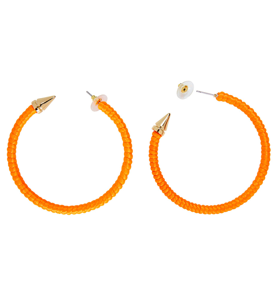Pair of Neon Orange Earrings