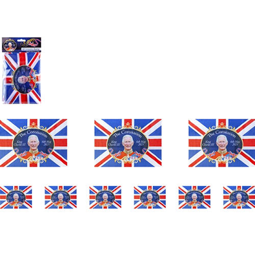 King Charles Coronation 3.6m Rayon Bunting