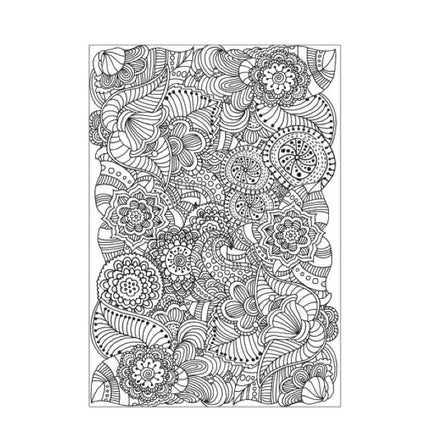 A4 Zen Doodle/Mindfulness Colouring Book