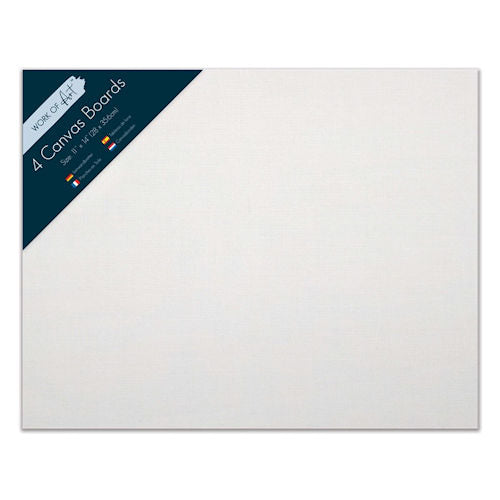 4 Canvas 11" X 14" Boards