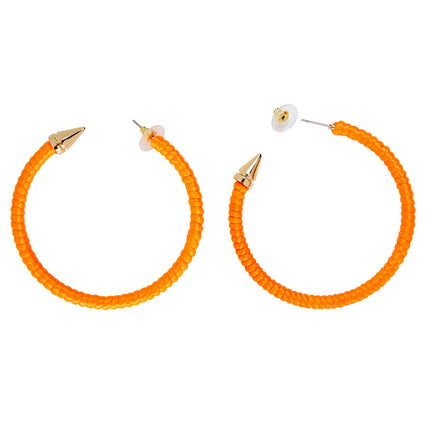 Pair of Neon Orange Earrings