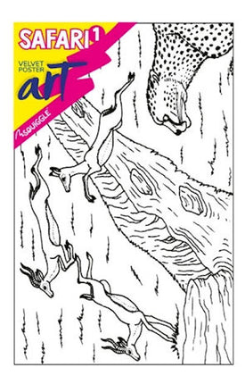 Safari Velvet Poster Art & Fibre Pens