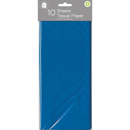 10 Pack Dark Blue Tissue Paper