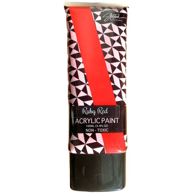 Ruby Red 100ml Acrylic Paint
