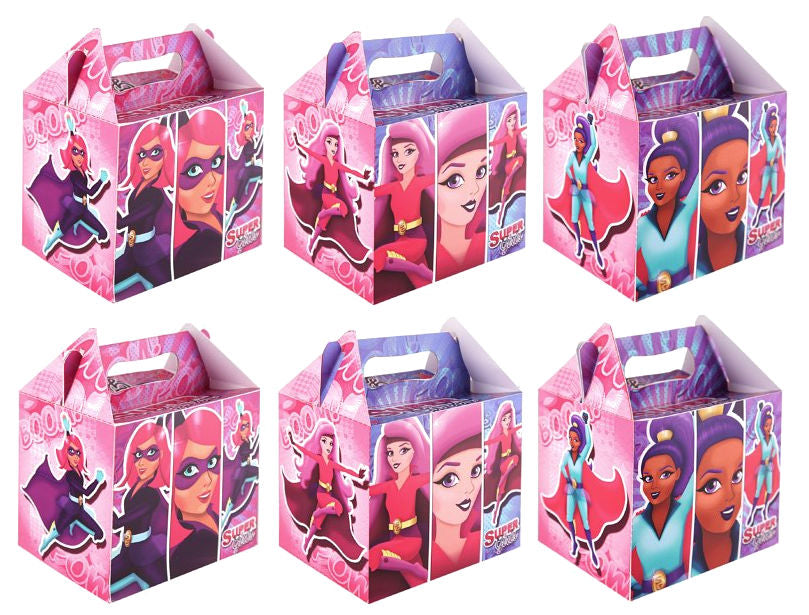 6 Super Girls Party Boxes