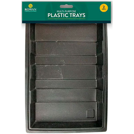 2 Multi-Purpose Plastic Trays