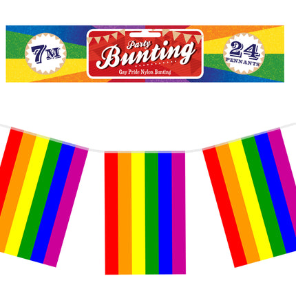 Rainbow 23ft Flag Bunting