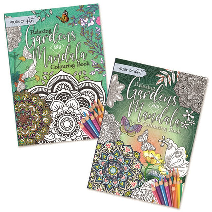 Gardens & Mandala Colouring Book