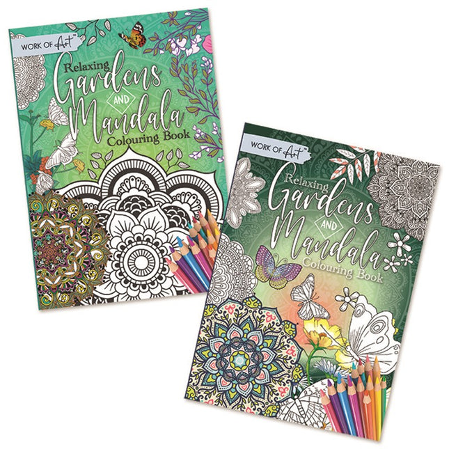Gardens & Mandala Colouring Book