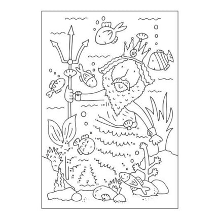 A4 Mermaid/Unicorns Dot-to-Dot Colouring Book