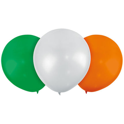 12 St. Patrick's Day Tricolour Balloons