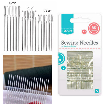 50 Assorted Sewing Needles
