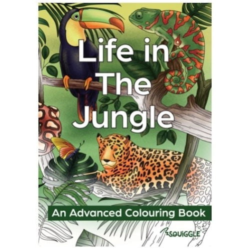 A4 Life in The Jungle/Ocean Advanced Colouring Book