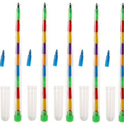 6 Stacker/Swap Point Colouring Crayons