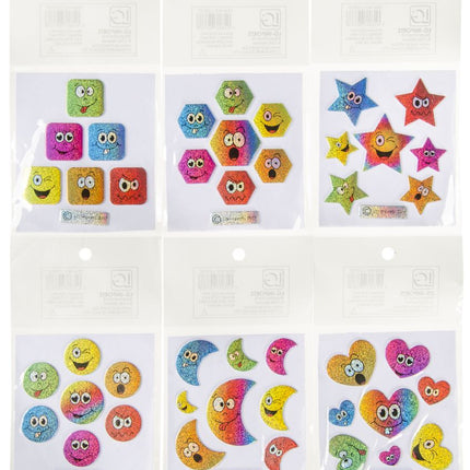 Emotions Metallic Shiny Sticker Sheet