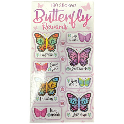 Butterfly Rewards Sticker Book - 180 Stickers
