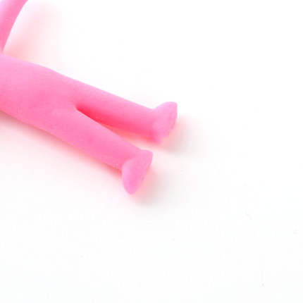 12 Pink Stretchy Smiley Men