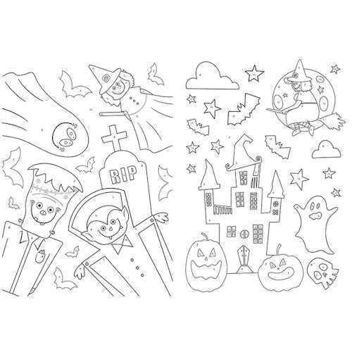 2 Halloween Paint by Numbers Sheets