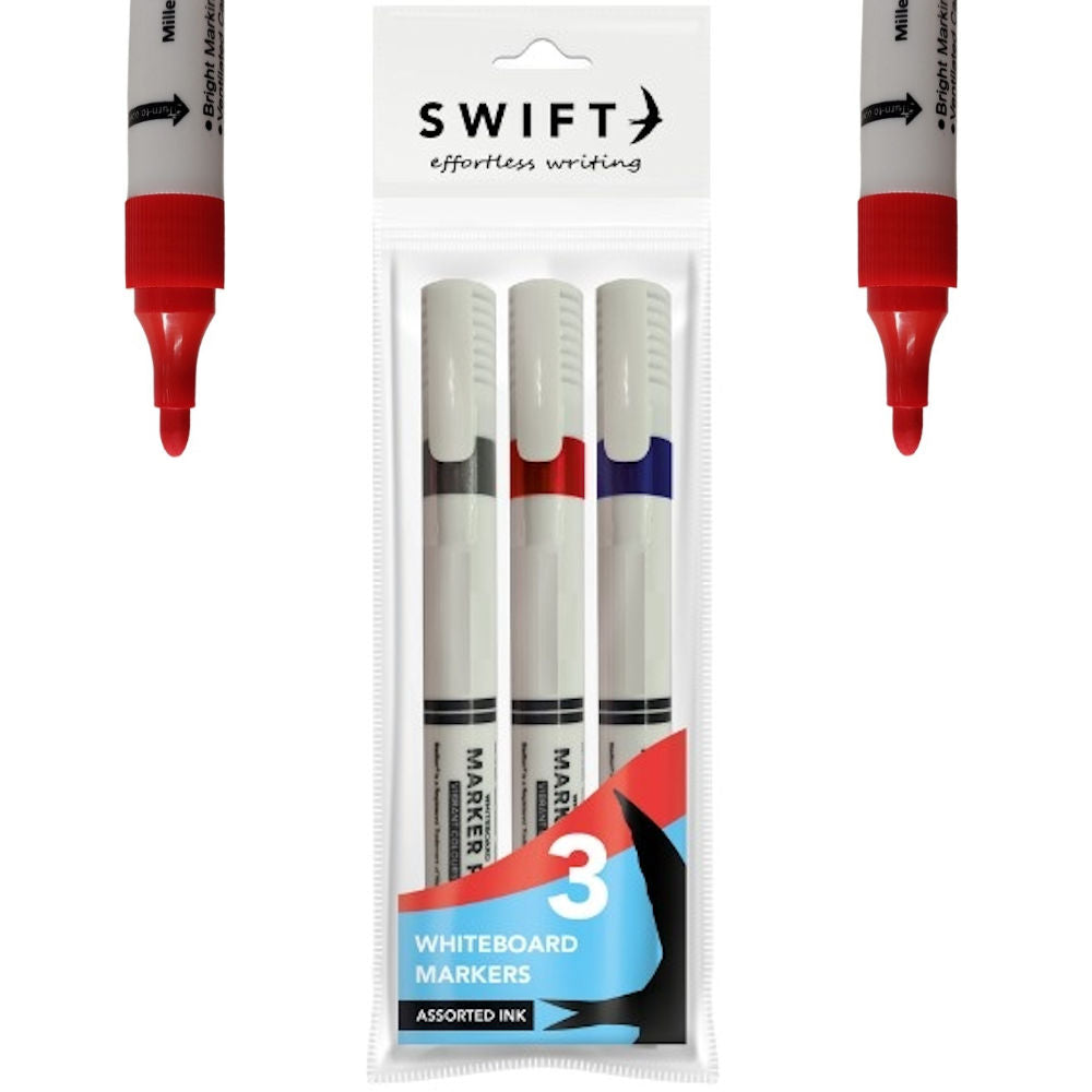 Assorted Whiteboard Markers - 3 Pack