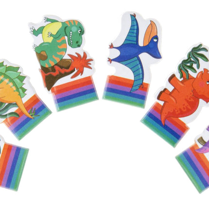 6 Dinosaur Finger Puppets
