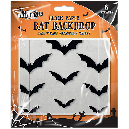 Black Paper Bat Backdrop