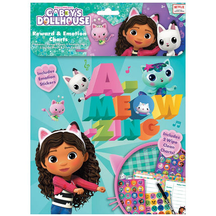Gabbys Dollhouse Reward & Emotion Chart