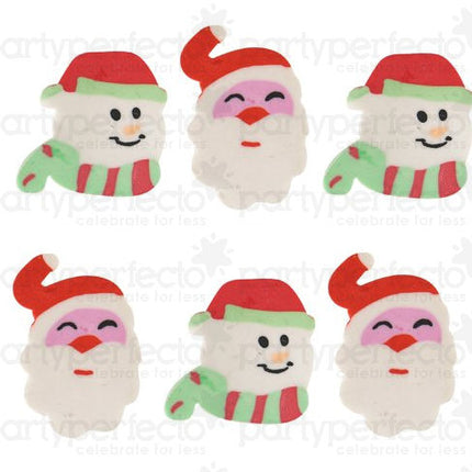 6 Christmas Erasers