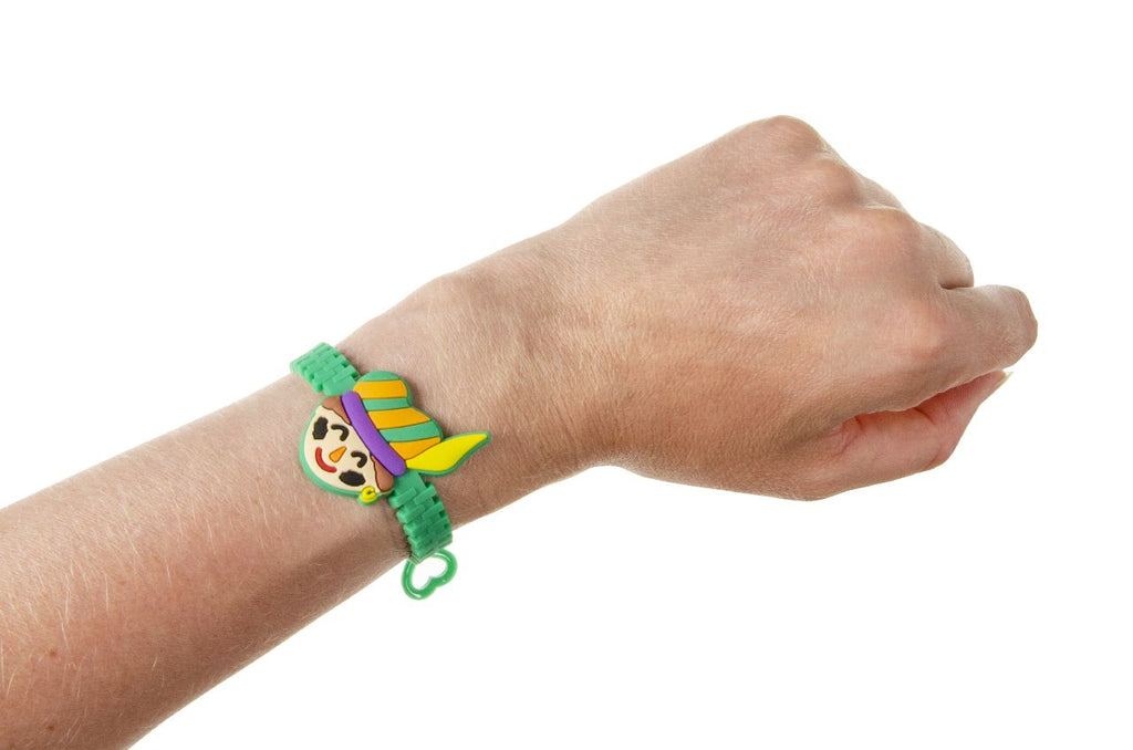 6 Adjustable Sinterklaas Rubber Bracelets