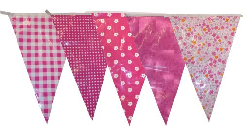 Pink Shabby Chic Vintage 10m Triangle Bunting