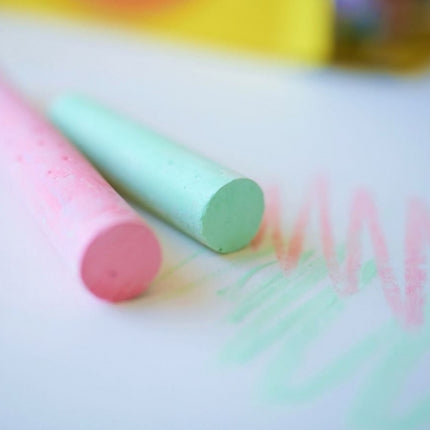 12 Coloured Chalk Sticks