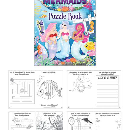 6 Mermaid Puzzle Books