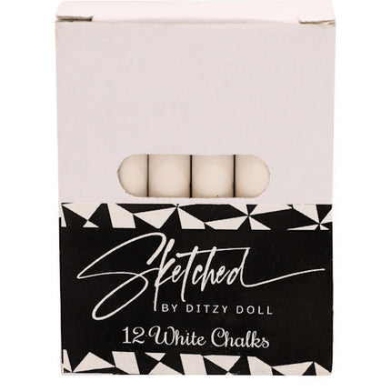 12 White Chalks