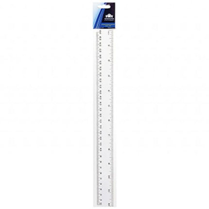Clear 12" Plastic Shatterproof Ruler