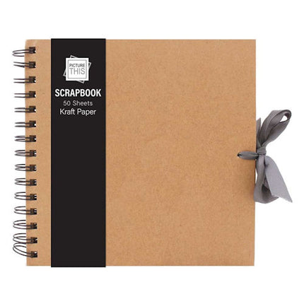 50 Medium Kraft Scrap Book
