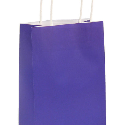 6 Royal Blue Bags With Handles