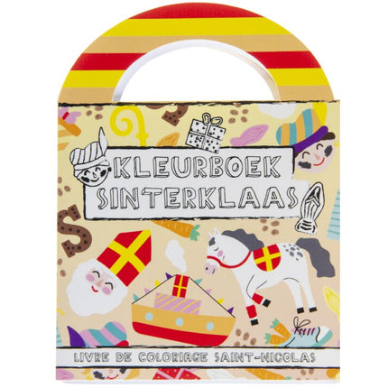 6 Sinterklass Sticker & Colouring Books With Handles
