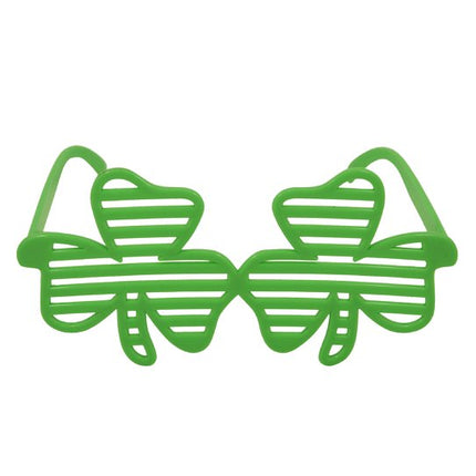 Green Shamrock Shutter Glasses