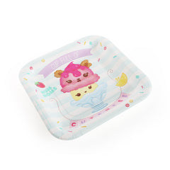 8 Num Noms 7" Square Paper Plates