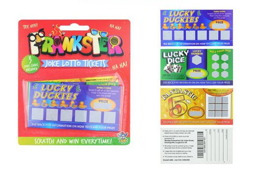 3 Joke Lottery Tickets
