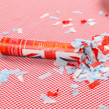 Small Union Jack Confetti Cannon
