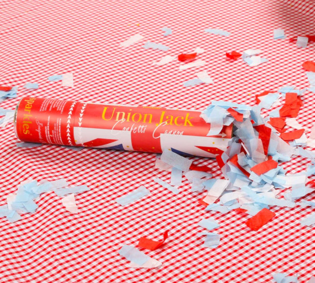 Small Union Jack Confetti Cannon