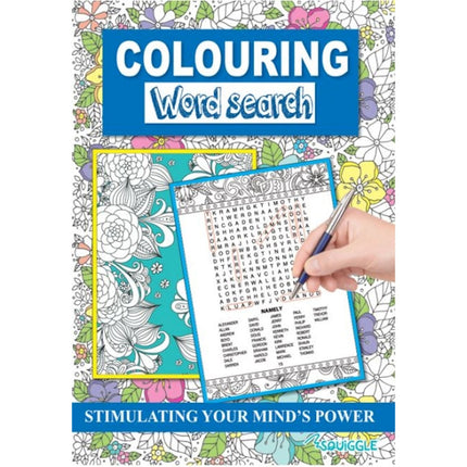 A4 Colouring Word Search Book