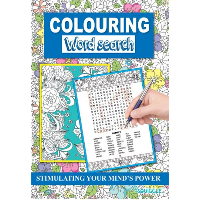 A4 Colouring Word Search Book