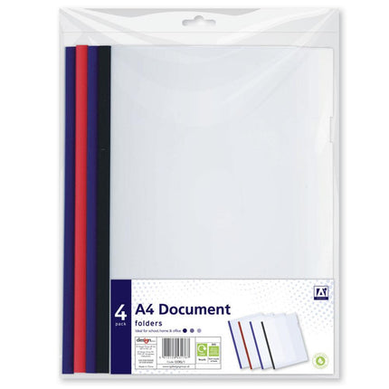 4 Pack A4 Document Folders