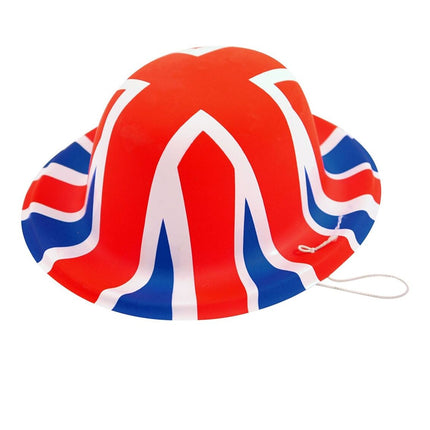 Mini Union Jack Plastic Bowler Hat