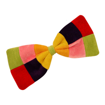 Large Clown Rainbow Bow Tie